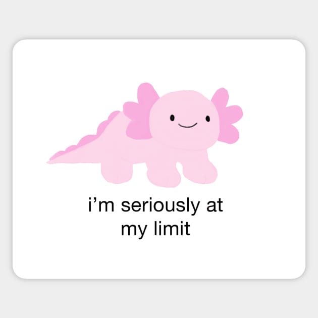 AT MY LIMIT Sticker by Existential's Store